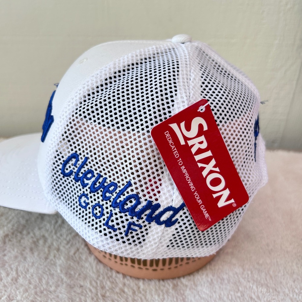 Srixon Tour Original Trucker Cap White Royal Blue Cleveland Golf Hat 11203378 - Picture 2 of 8